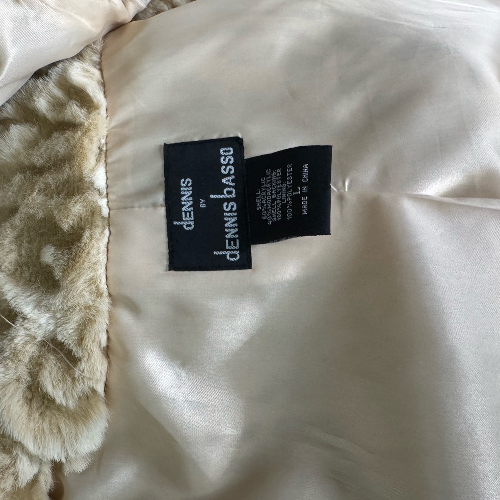Dennis Basso Cream Teddy Jacket with Hood - Picture 15 of 15